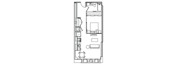A10A Floor Plan at Madison House, Washington, 20036