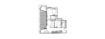 B11B Floor Plan at Madison House, Washington, 20036