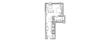 S8A Floor Plan at Madison House, Washington, 20036