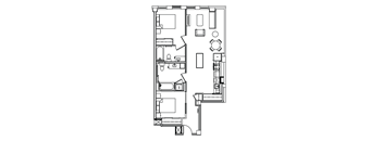 B10B Floor Plan at Madison House, Washington