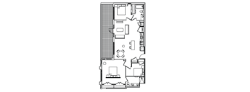 B14B Floor Plan at Madison House, Washington, DC