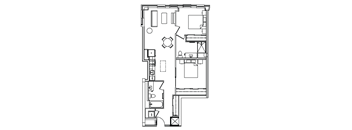 B3B Floor Plan at Madison House, Washington