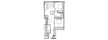 B8B Floor Plan at Madison House, Washington, DC