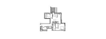 B12B Floor Plan at Madison House, Washington, DC, 20036