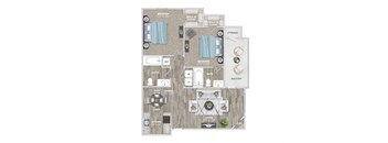 a floor plan of a 3 bedroom apartment at the residences at silver hill in suitland at St. Andrews Reserve, Wilmington, North Carolina