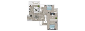the marquis apartments floor plan 1 bedroom 1 bath at St. Andrews Reserve, Wilmington, NC, 28412