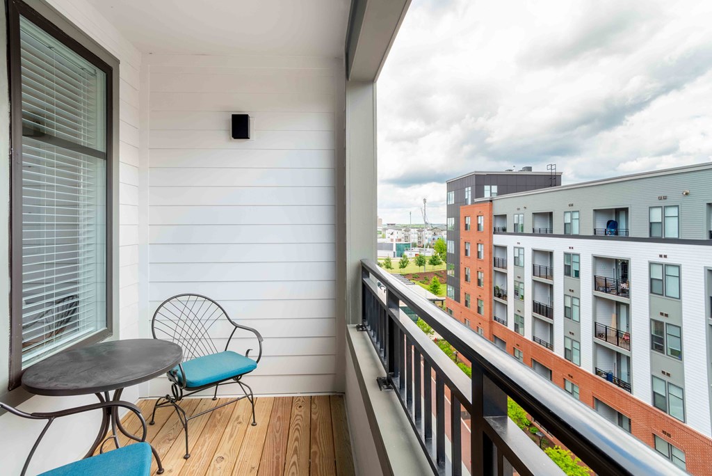 balcony at Metropolitan at the Riverwalk, North Carolina