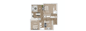 BD211 Floor Plan at Preston Ridge, Cary, 27513