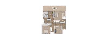 BD221 Floor Plan at Preston Ridge, Cary, NC, 27513