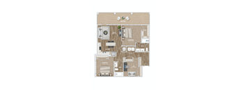 BD22 Floor Plan at Preston Ridge, North Carolina
