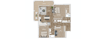 BD2 Floor Plan at Preston Ridge, Cary, NC