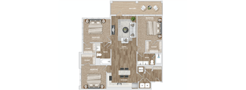 C11 Floor Plan at Preston Ridge, Cary, NC, 27513