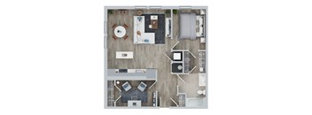 New A1AD Floor Plan at Jayde Parkside, District of Columbia, 20019
