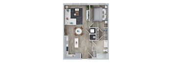 A5A-A4AM Floor Plan at Jayde Parkside, Washington, DC 20019