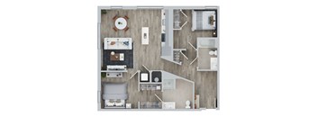 B4BH Floor Plan at Jayde Parkside, District of Columbia