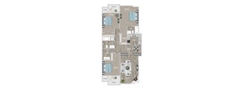 bedroom floor plan | the mansions on the park at St. Andrews Reserve, North Carolina, 28412