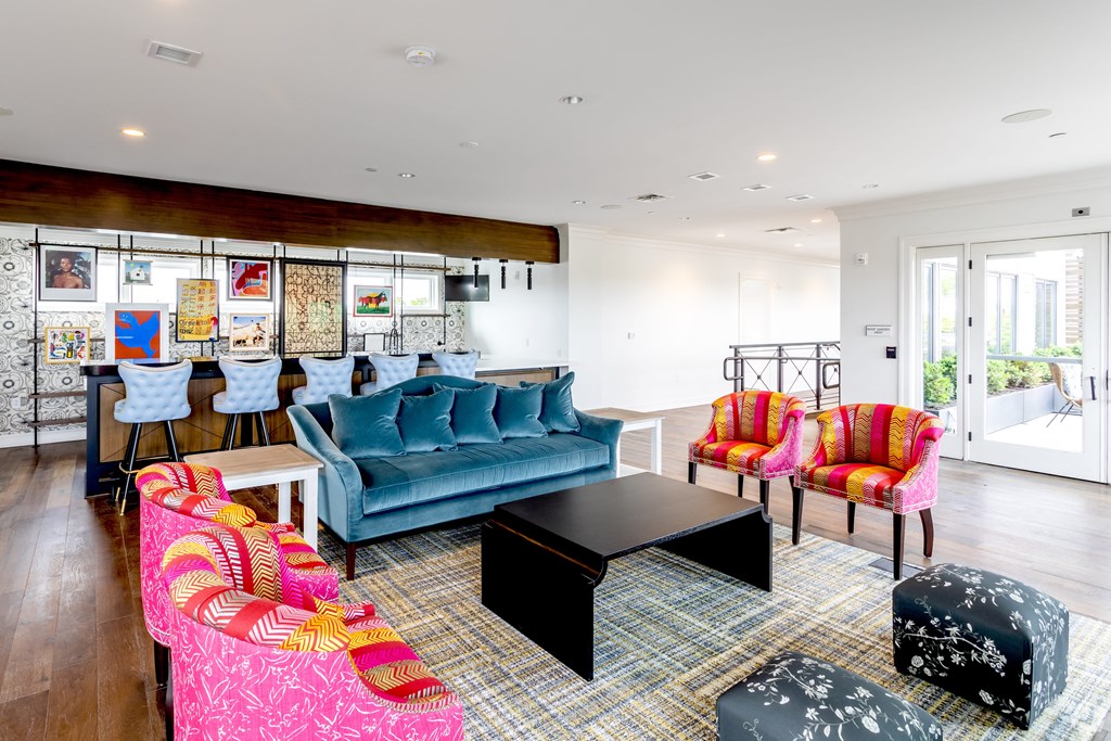 Decorated Lounge Area at Park Kennedy, Washington, 20003