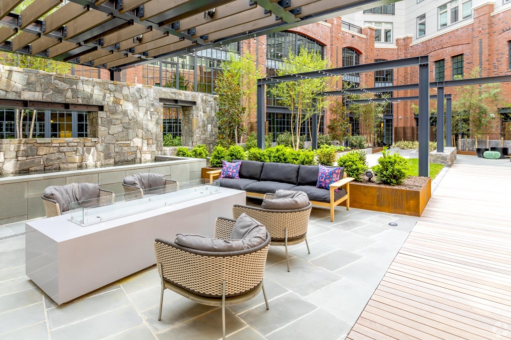 Outdoor Patio Area at Park Kennedy, Washington, 20003