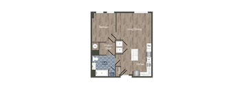 A12H Floor Plan at Park Kennedy, Washington