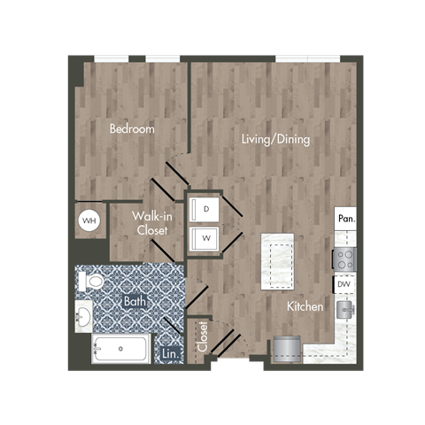 A12H Floor Plan at Park Kennedy, Washington
