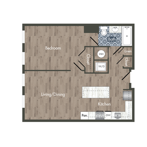 A7A Floor Plan at Park Kennedy, Washington