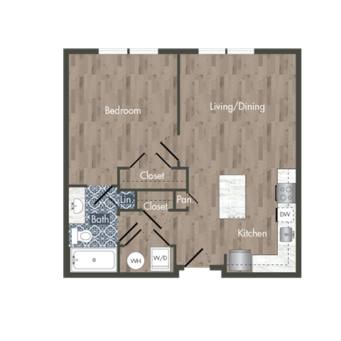 A9A Floor Plan at Park Kennedy, Washington, Washington
