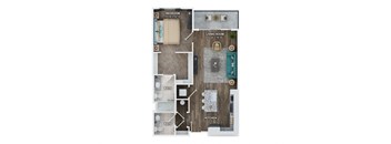 Unit A2A floor plan at Fairmont at South Lake, Bowie, 20716