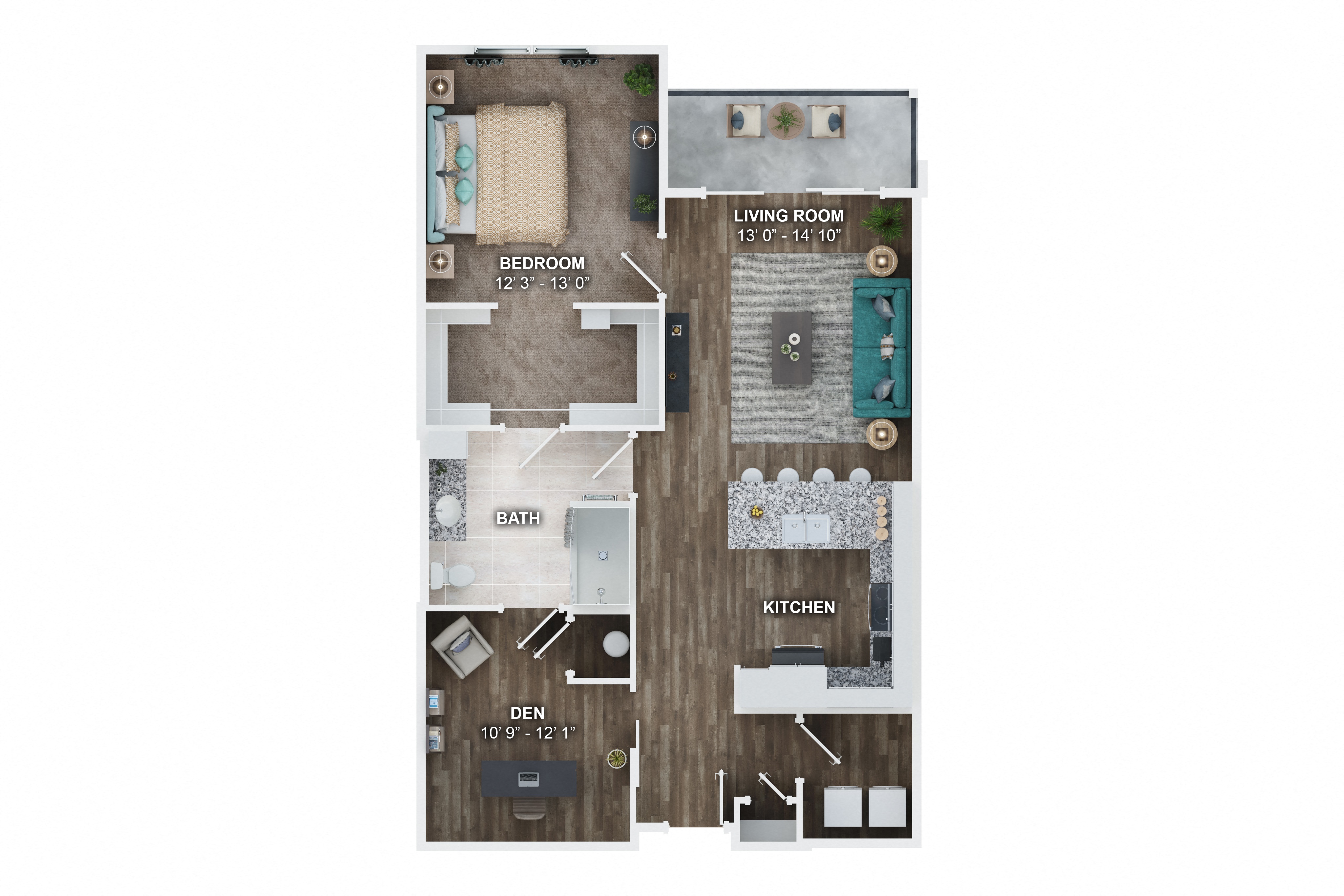 A7A floor plan at Fairmont at South Lake, Bowie, 20716