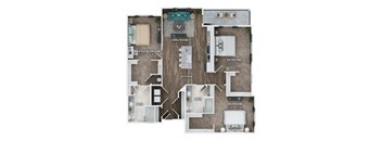 C1B Floor Plan at Fairmont at South Lake, Bowie, 20716