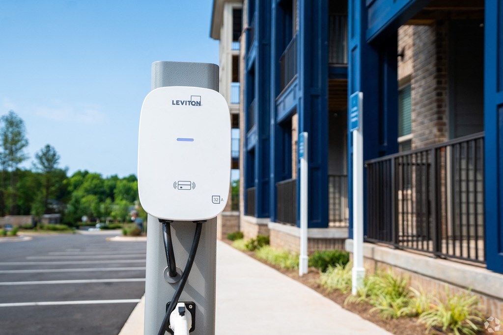 ev car charging station at Preston Ridge Apartments Cary, NC