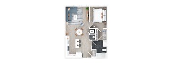 2 bed 2 bath D at Jayde Parkside Apartments, Washington