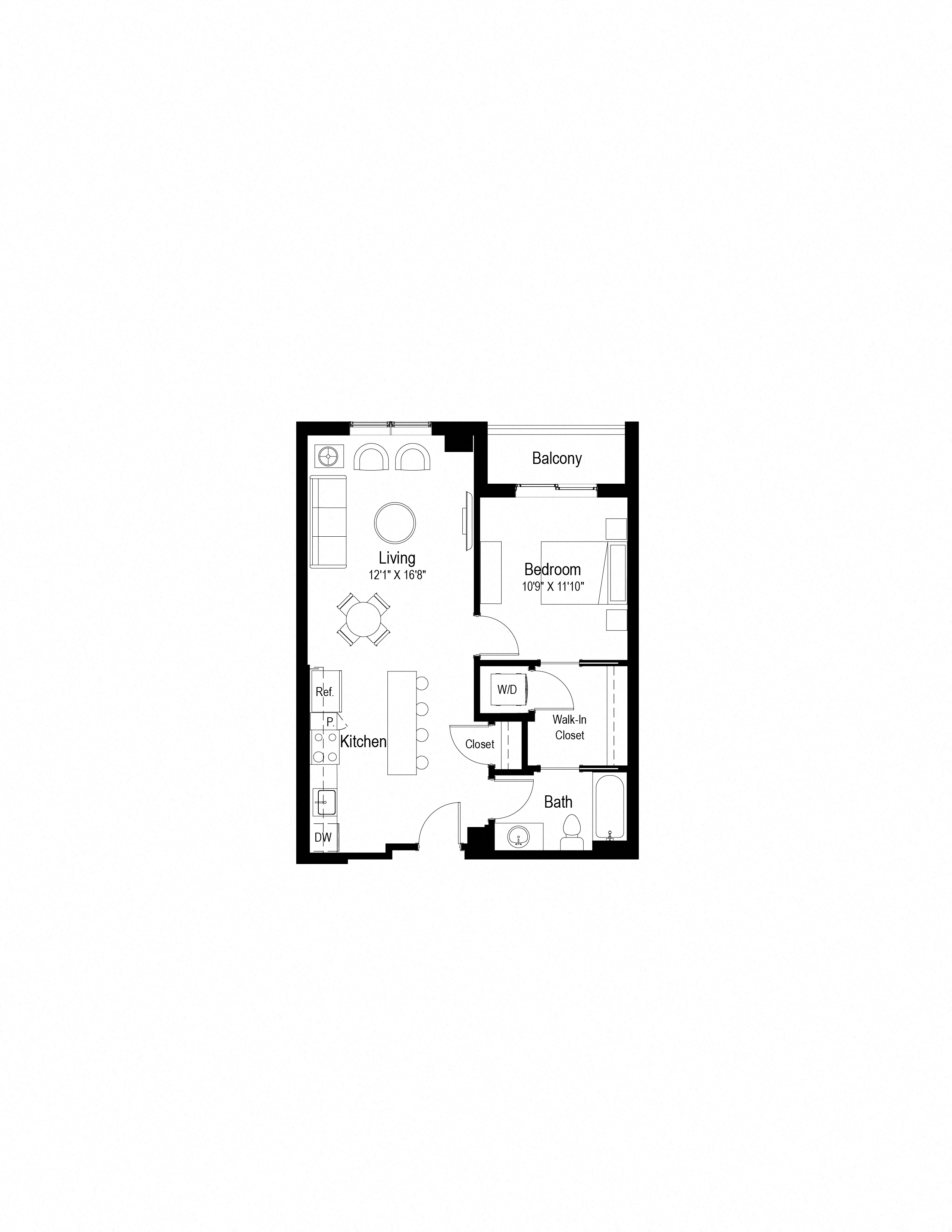 A3 Floor Plan at Rialto, District of Columbia