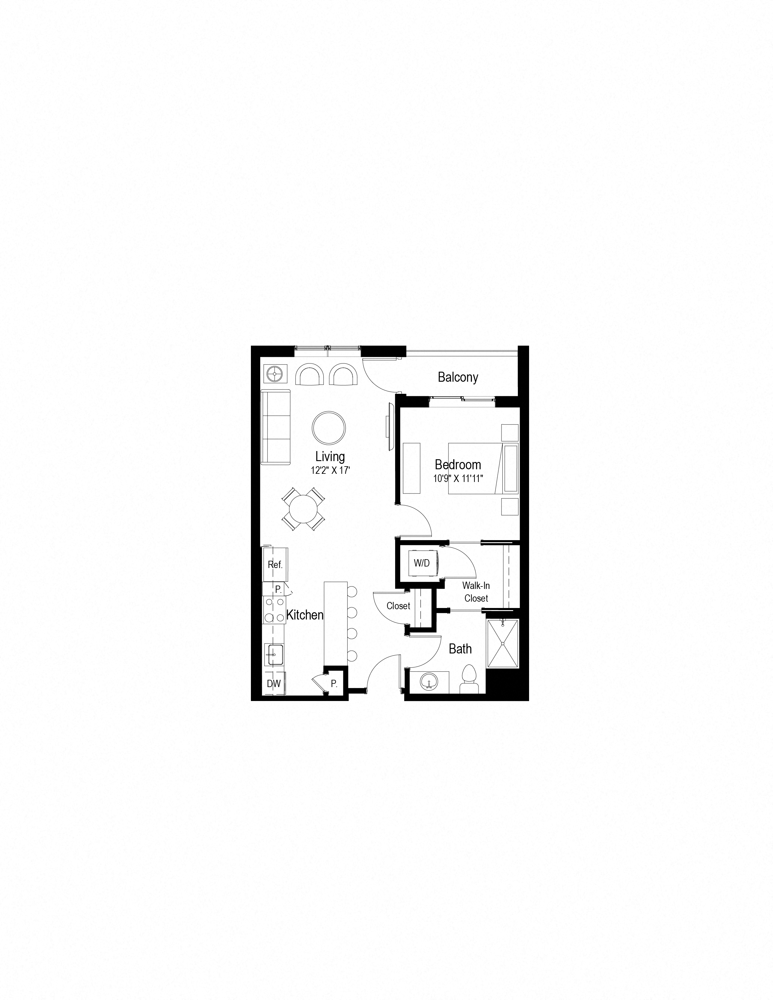 A4 Floor Plan at Rialto, Washington, 20002