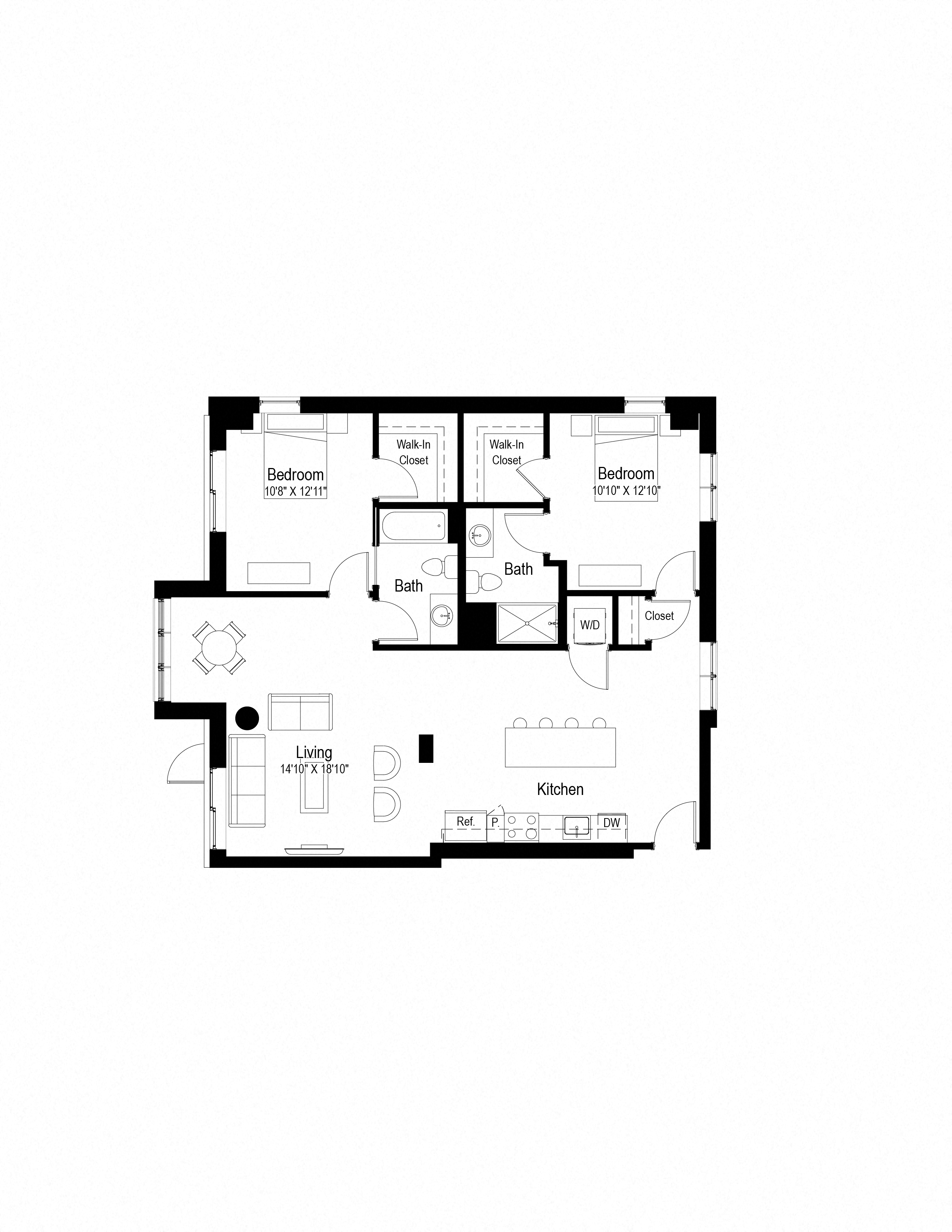 B5 Floor Plan at Rialto, Washington District of Columbia