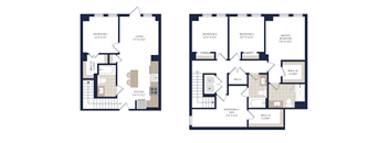 a floor plan of a bedroom apartment