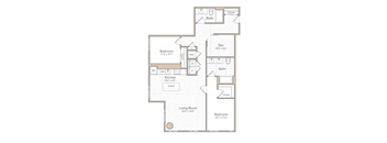 B19D Floor Plan at The Boro, Tysons, Virginia