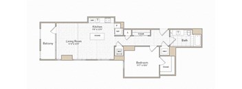a floor plan of a home at The Boro, Tysons Virginia
