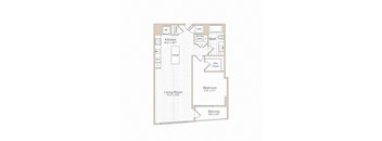 a floor plan of a bedroom apartment at The Boro, Virginia