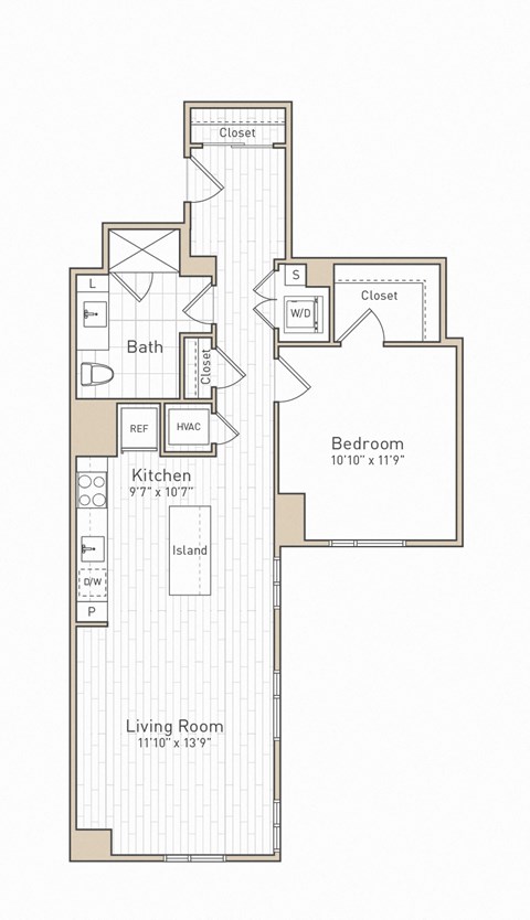 a floor plan for a two story home with a garage and a loft at The Boro, Tysons, VA