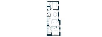 B1A Floor Plan at The Residences at St. Elizabeths East, District of Columbia, 20032