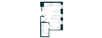 S1A Floor Plan at The Residences at St. Elizabeths East, Washington, 20032