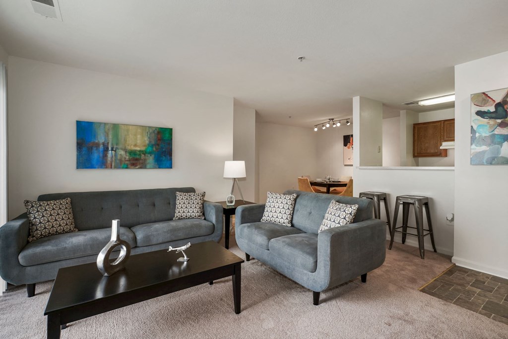 Modern Living Room at The Fields at Merrifield, Falls Church, Virginia