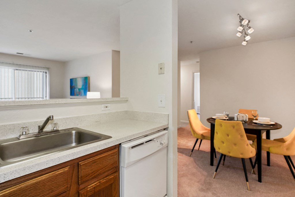 Kitchen With Dining Area at The Fields at Merrifield, Falls Church, VA