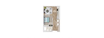 a floor plan of a bedroom apartment at Delamarre at Celebration, Celebration, FL 34747
