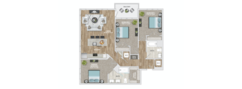 the majestic floor plan at Delamarre at Celebration, Florida