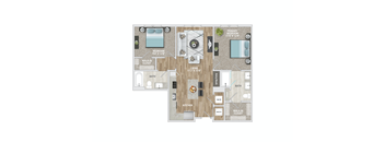 the roxy floor plan at Delamarre at Celebration, Celebration Florida