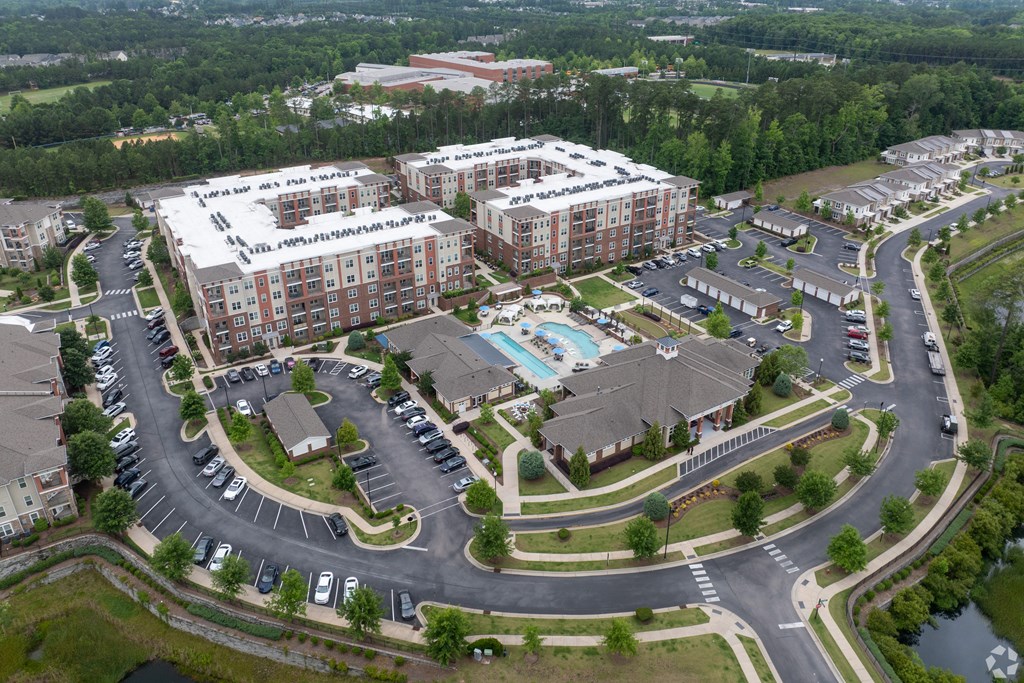 Aerial View of a Property at The Aster Apartments, Cary, NC, 27519