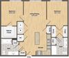 East- B1H Two Bed 985 Sqft Floor Plan at Union Heights, Washington, Washington East- B1H Two Bed 985 Sqft Floor Plan at Union Heights, Washington, Washington