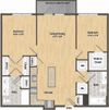 B1B Floor Plan at Union Heights, Washington, 20002 B1B Floor Plan at Union Heights, Washington, 20002