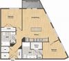 East- B10B Two Bed 1016 Sqft Floor Plan at Union Heights, Washington, DC East- B10B Two Bed 1016 Sqft Floor Plan at Union Heights, Washington, DC